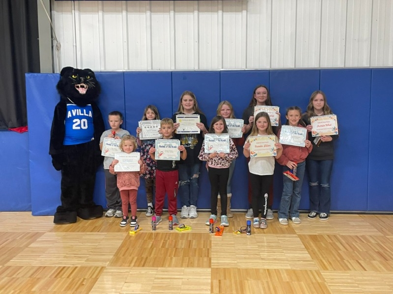 Avilla R13 Schools Student of the Month for January